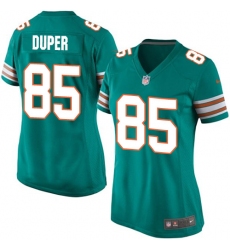 Women's Nike Miami Dolphins #85 Mark Duper Game Aqua Green Alternate NFL Jersey