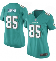 Women's Nike Miami Dolphins #85 Mark Duper Game Aqua Green Team Color NFL Jersey