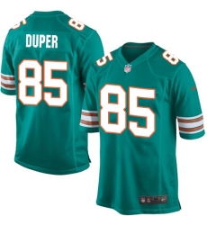 Youth Nike Miami Dolphins #85 Mark Duper Game Aqua Green Alternate NFL Jersey