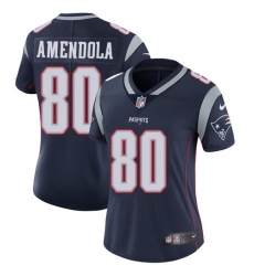 Women's Nike New England Patriots #80 Danny Amendola Navy Blue Team Color Vapor Untouchable Limited Player NFL Jersey
