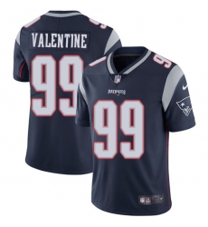 Men's Nike New England Patriots #99 Vincent Valentine Navy Blue Team Color Vapor Untouchable Limited Player NFL Jersey