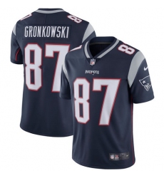 Men's Nike New England Patriots #87 Rob Gronkowski Navy Blue Team Color Vapor Untouchable Limited Player NFL Jersey
