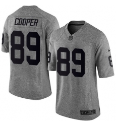 Men's Nike Oakland Raiders #89 Amari Cooper Limited Gray Gridiron NFL Jersey
