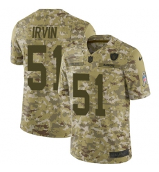 Youth Nike Oakland Raiders #51 Bruce Irvin Limited Camo 2018 Salute to Service NFL Jersey