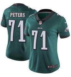 Women's Nike Philadelphia Eagles #71 Jason Peters Midnight Green Team Color Vapor Untouchable Limited Player NFL Jersey