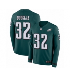 Youth Nike Philadelphia Eagles #32 Rasul Douglas Limited Green Therma Long Sleeve NFL Jersey