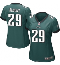 Women's Nike Philadelphia Eagles #29 LeGarrette Blount Game Midnight Green Team Color NFL Jersey