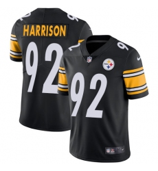 Men's Nike Pittsburgh Steelers #92 James Harrison Black Team Color Vapor Untouchable Limited Player NFL Jersey