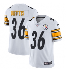 Men's Nike Pittsburgh Steelers #36 Jerome Bettis White Vapor Untouchable Limited Player NFL Jersey