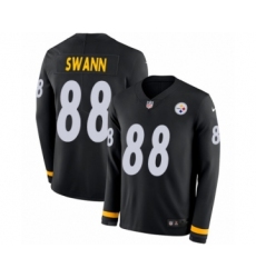 Men's Nike Pittsburgh Steelers #88 Lynn Swann Limited Black Therma Long Sleeve NFL Jersey