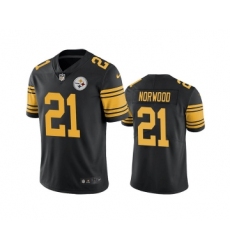 Men's Pittsburgh Steelers #21 Tre Norwood Black Color Rush Limited Stitched Jersey