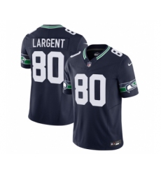 Men's Nike Seattle Seahawks #80 Steve Largent 2023 F.U.S.E. Navy Limited Football Stitched Jersey