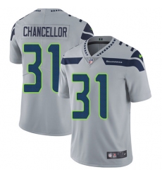 Youth Nike Seattle Seahawks #31 Kam Chancellor Grey Alternate Vapor Untouchable Limited Player NFL Jersey