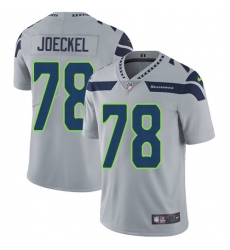Men's Nike Seattle Seahawks #78 Luke Joeckel Grey Alternate Vapor Untouchable Limited Player NFL Jersey