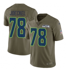 Youth Nike Seattle Seahawks #78 Luke Joeckel Limited Olive 2017 Salute to Service NFL Jersey