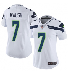 Women's Nike Seattle Seahawks #7 Blair Walsh White Vapor Untouchable Limited Player NFL Jersey