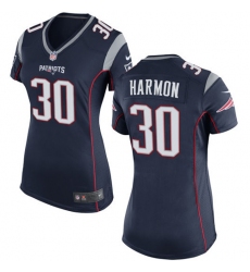 Women's Nike New England Patriots #30 Duron Harmon Game Navy Blue Team Color NFL Jersey