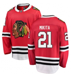 Youth Chicago Blackhawks #21 Stan Mikita Fanatics Branded Red Home Breakaway NHL Jersey