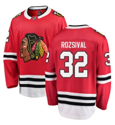 Men's Chicago Blackhawks #32 Michal Rozsival Fanatics Branded Red Home Breakaway NHL Jersey