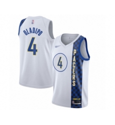 Women's Indiana Pacers #4 Victor Oladipo Swingman White Basketball Jersey - 2019 20 City Edition