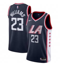 Men's Nike Los Angeles Clippers #23 Louis Williams Swingman Navy Blue NBA Jersey - City Edition