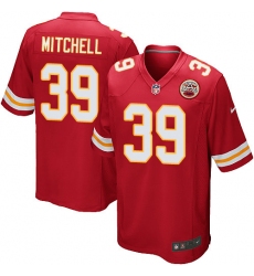 Men's Nike Kansas City Chiefs #39 Terrance Mitchell Game Red Team Color NFL Jersey