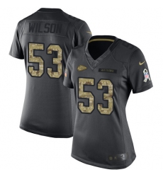 Women's Nike Kansas City Chiefs #53 Ramik Wilson Limited Black 2016 Salute to Service NFL Jersey