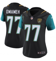 Women's Nike Jacksonville Jaguars #77 Patrick Omameh Black Alternate Vapor Untouchable Elite Player NFL Jersey