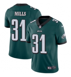Youth Nike Philadelphia Eagles #31 Jalen Mills Midnight Green Team Color Vapor Untouchable Limited Player NFL Jersey