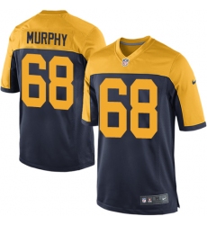 Men's Nike Green Bay Packers #68 Kyle Murphy Game Navy Blue Alternate NFL Jersey