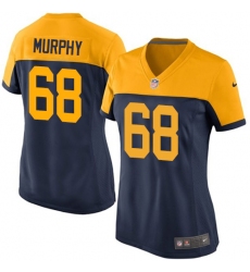 Women's Nike Green Bay Packers #68 Kyle Murphy Limited Navy Blue Alternate NFL Jersey