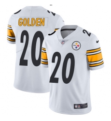 Men's Nike Pittsburgh Steelers #20 Robert Golden White Vapor Untouchable Limited Player NFL Jersey