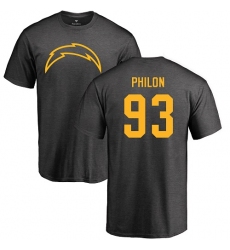 NFL Nike Los Angeles Chargers #93 Darius Philon Ash One Color T-Shirt