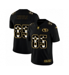 Men's San Francisco 49ers #85 George Kittle Black Jesus Faith Limited Football Jersey
