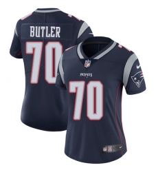 Women's Nike New England Patriots #70 Adam Butler Navy Blue Team Color Vapor Untouchable Limited Player NFL Jersey