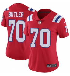 Women's Nike New England Patriots #70 Adam Butler Red Alternate Vapor Untouchable Limited Player NFL Jersey