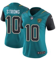 Women's Nike Jacksonville Jaguars #10 Jaelen Strong Teal Green Team Color Vapor Untouchable Elite Player NFL Jersey