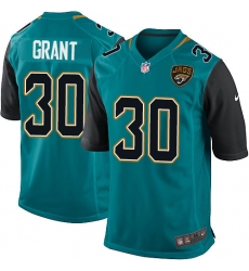 Men's Nike Jacksonville Jaguars #30 Corey Grant Game Teal Green Team Color NFL Jersey