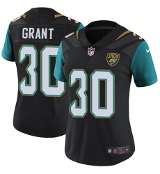 Women's Nike Jacksonville Jaguars #30 Corey Grant Black Alternate Vapor Untouchable Limited Player NFL Jersey