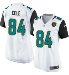 Women's Nike Jacksonville Jaguars #84 Keelan Cole Game White NFL Jersey