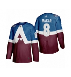 Youth Colorado Avalanche #8 Cale Makar Authentic Burgundy Blue 2020 Stadium Series Hockey Jersey