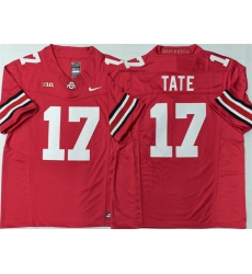 Men's Ohio State Buckeyes #17 Carnell Tate Red 2025 F.U.S.E. Limited Stitched Jersey