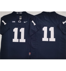 Men's Penn State Nittany Lions #11 Abdul Carter Navy 2024 F.U.S.E. No Name Stitched Jersey