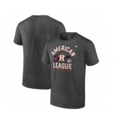 Men's Houston Astros 2021 Heathered Charcoal American League Champions Locker Room Baseball T-Shirt