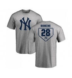 MLB Nike New York Yankees #28 Austin Romine Gray RBI T-Shirt