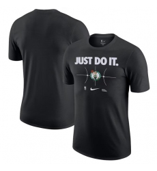 Men's Boston Celtics Black Just Do It T-Shirt