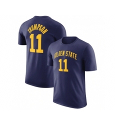 Men's Golden State Warriors #11 Klay Thompson Navy 2022-23 Statement Edition Name & Number T-Shirt