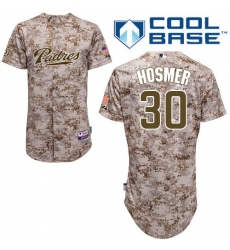 Men's Majestic San Diego Padres #30 Eric Hosmer Authentic Camo Alternate 2 Cool Base MLB Jersey