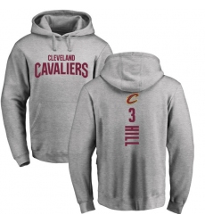 NBA Nike Cleveland Cavaliers #3 George Hill Ash Backer Pullover Hoodie