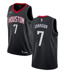 Youth Nike Houston Rockets #7 Joe Johnson Authentic Black NBA Jersey Statement Edition